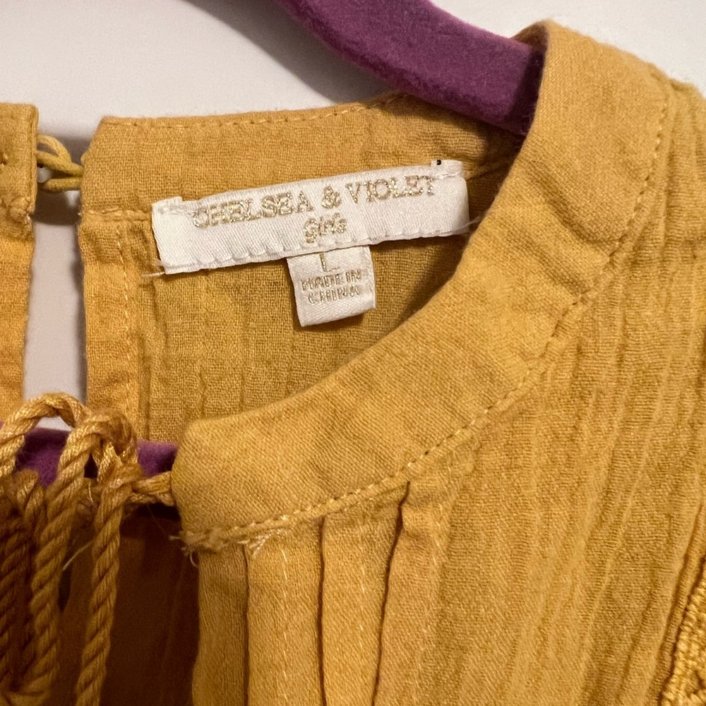 Yellow Chelsea & Violet dress, Girls size Large